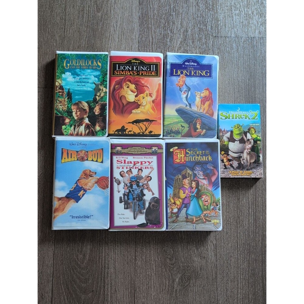 Disney Lion King & Classic Kids Movie VHS Collection